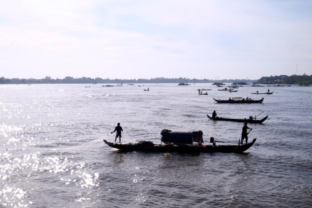 Cambodian fishermen