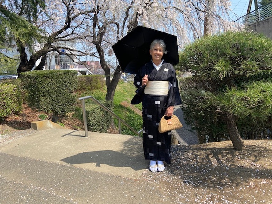 Wearing a kimono in Japan