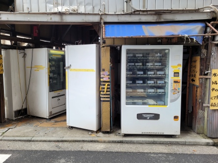 Weird vending machine corner in Tokyo