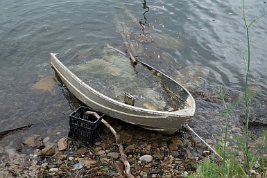 Flooded boat Brooklyn