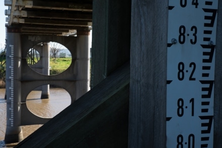 Morpeth Bridge Flood Markings