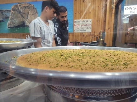 Palestinian Knafeh in Lakemba for Ramadan