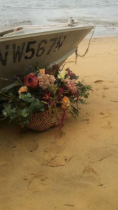 Boat and Flowers on Dangar Island